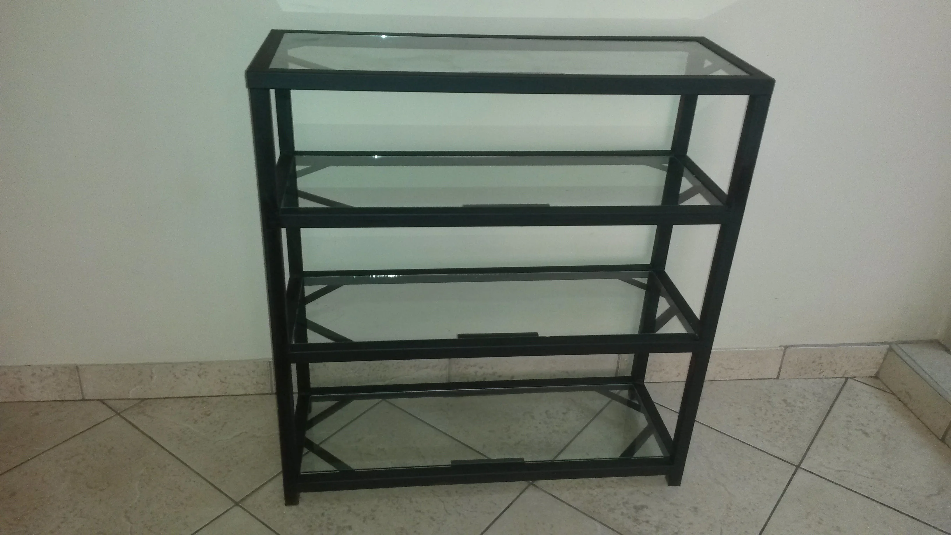 Bespoke Shelving - Simple Glass Shelf Unit